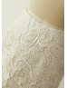 Ivory Lace Knee Length Skirt
